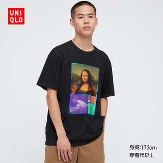 Uniqlo เสื้อยืดแขนสั้น พิมพ์ลายพิพิธภัณฑ์ Louvre สําหรับผู้ชาย และผู้หญิง (UT)