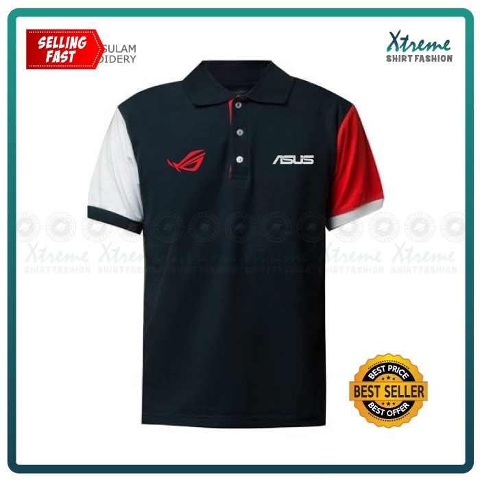 G เสื้อโปโล Sulam Asus ROG Republic Of Gaming แล็ปท็อป PC Desktop ...