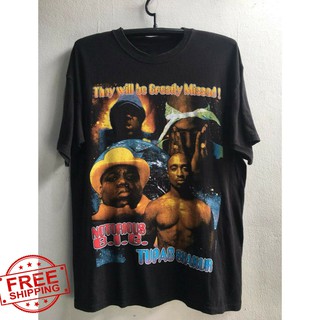 90 s 2 pac เสื้อยืดฮิปฮอปสําหรับผู้ชาย