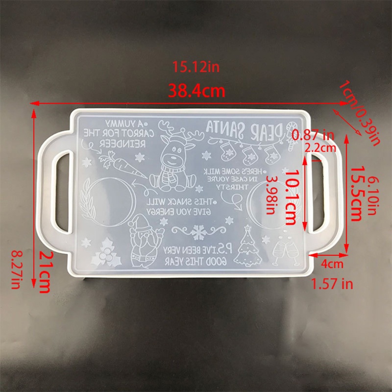 ถาดแม่พิมพ์ซิลิโคน-เรซิ่น-อีพ็อกซี่-รูปผลไม้-สําหรับคริสต์มาส