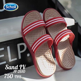 ของแท้100%   กล่องป้ายครบ ของแท้100% รองเท้า Scholl sand 4  no. 2610 สำหรับผู้หญิง