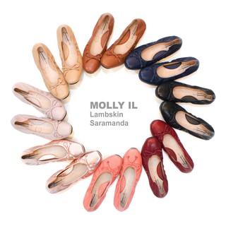 สินค้า Saramanda รุ่น 162003L Molly IL รองเท้าแฟลตบัลเล่ต์ผู้หญิง หนังลูกแกะ มี 8 สี