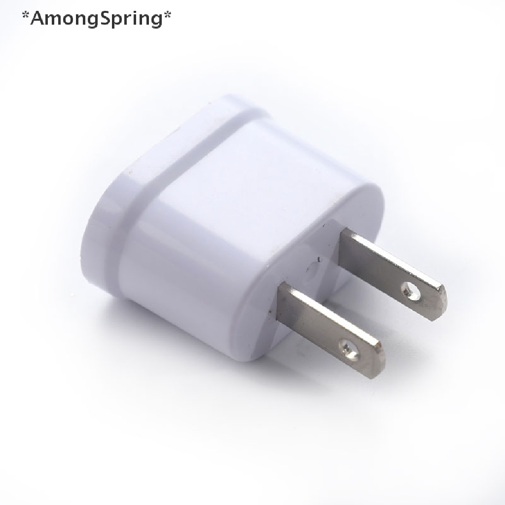 amongspring-ซ็อกเก็ตแปลงปลั๊ก-us-เป็น-eu-ทรงกลม-และแบน-ขายดี