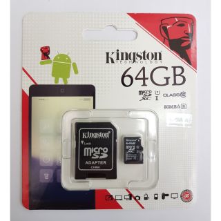 ภาพหน้าปกสินค้าเมมKingston Memory Card 64GB Class 10 80MB/s read 10MB/s minimumของแท้ ซึ่งคุณอาจชอบราคาและรีวิวของสินค้านี้