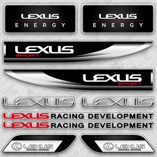 สติกเกอร์ไวนิล ลายโลโก้ Lexus Sport Racing สําหรับตกแต่งรถยนต์