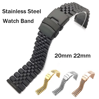 สายนาฬิกาข้อมือสเตนเลส 20 มม. 22 มม. สําหรับ Seiko Watch Band Water Ghost Oyster