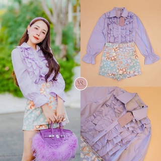 Set เสื้อเชิ้ตแขนยาวแต่งระบายปลายแขน 🌷🧸VR Signature​ by VORA 🧸🌷