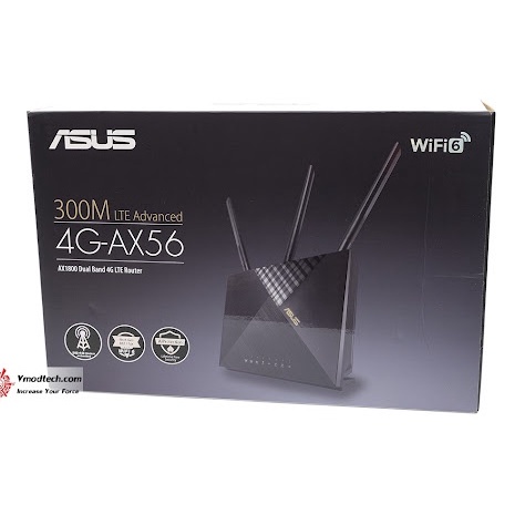 ภาพสินค้า4G Router ASUS (4G-AX56) 4G+ Cat6 AX1800 Dual-Band WiFi 6 LTE รองรับ 4G ทุกเครือข่ายในไทย รับประกัน 3 - Y จากร้าน hardware_corner บน Shopee ภาพที่ 5