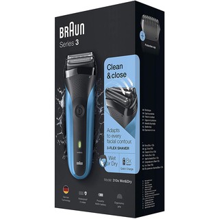 Braun Series 3 310s Wet and Dry Rechargeable Electric Shaver