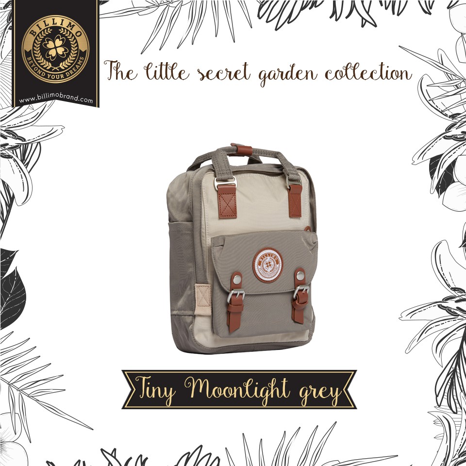 กระเป๋าเป้-กระเป๋าสะพายหลัง-billimo-tiny-moonlight-grey-the-little-secret-garden-collection