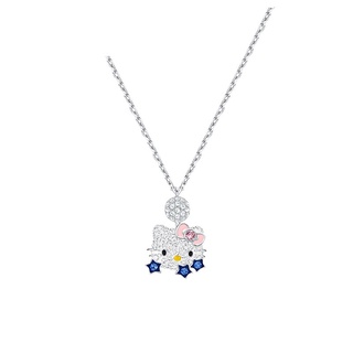 Swarovski สร้อยคอแฟชั่น จี้ลาย HELLO KITTY น่ารัก สําหรับผู้หญิง c815