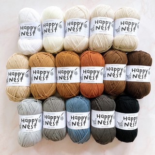 ภาพขนาดย่อสินค้าไหมพรม คอตตอนนม milk cotton yarn 4 ply (สีขาว ครีม น้ำตาล เทา ดำ)