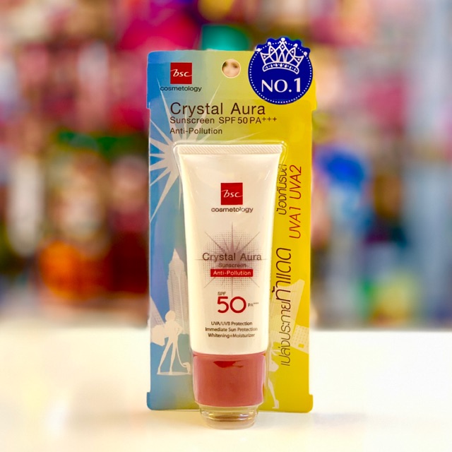 BSC Crystal Aura sunscreen กันแดด SPF50 ขนาด 25g | Shopee Thailand