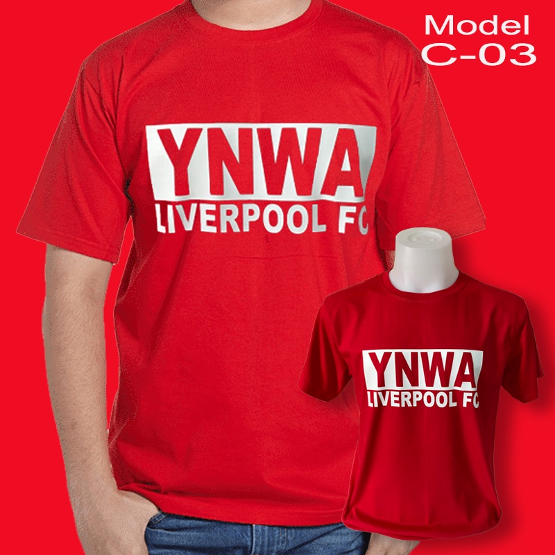 เสื้อยืด-สกรีนลายแฟนคลับลิเวอร์พูล-ynwa-สีแดง-liverpool-fc-ynwa-t-shirt