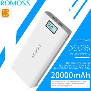 ภาพขนาดย่อของภาพหน้าปกสินค้าReady Stock พาวเวอร์แบงค์ Romoss Sense 6 Plus 20000 mAh Power Bank จากร้าน goodluckymall บน Shopee