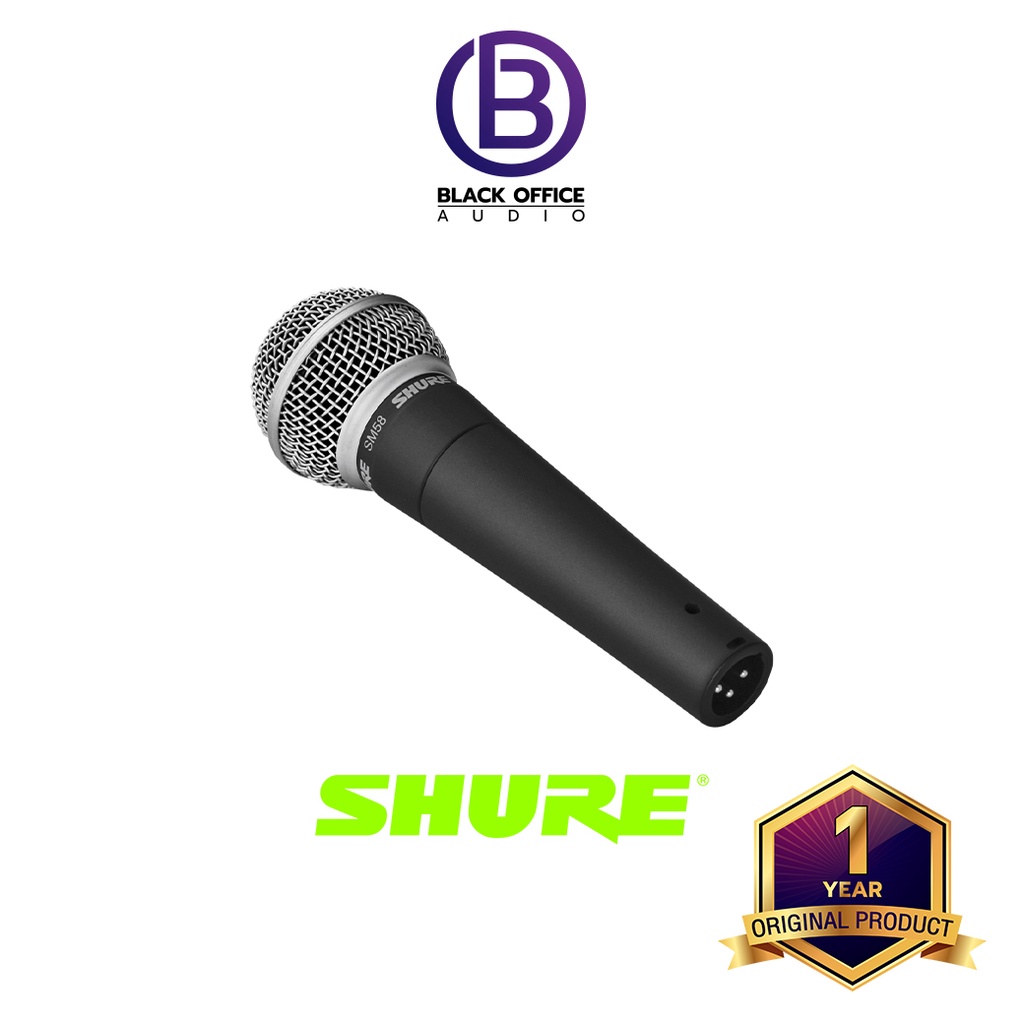 shure-sm58-ไมค์ร้องเพลง-ร้องคาราโอเกะ-ไมค์ไดนามิค-blackofficeaudio