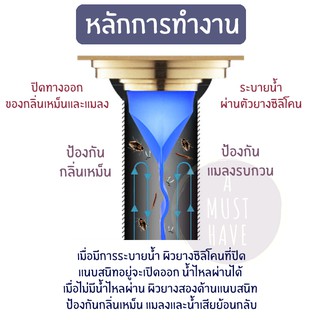 ภาพขนาดย่อของภาพหน้าปกสินค้าaMustHave ซิลิโคนกันกลิ่นกันแมลงจากท่อระบายน้ำ+ฝาครอบพลาสติก รอยหยักสองชั้น กันกลิ่น กันแมลงจากท่อ จากร้าน amusthave บน Shopee ภาพที่ 1