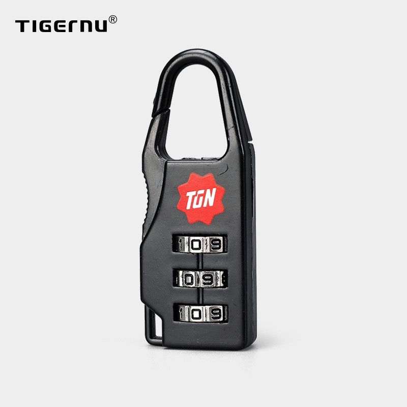 ภาพหน้าปกสินค้าTigernu กุญแจล็อครหัสผ่านสามหลัก ป้องกันขโมย 001