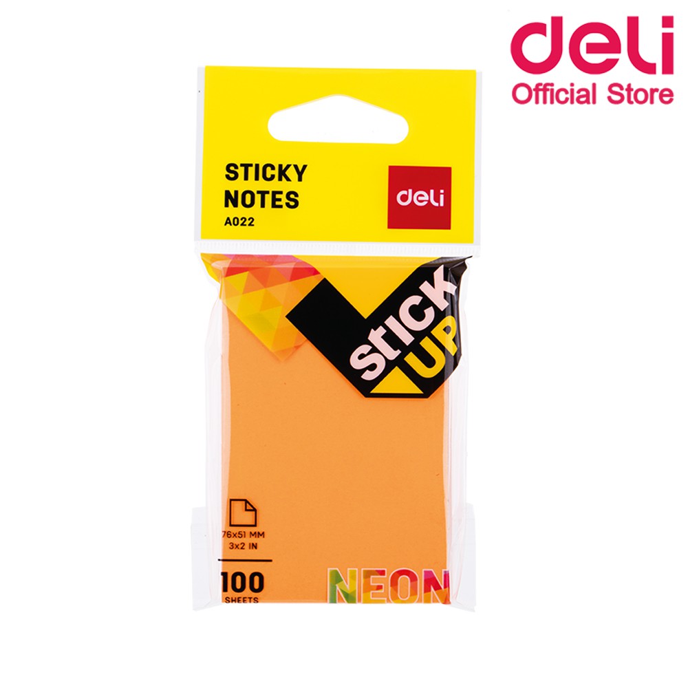 deli-a02202-sticky-notes-กระดาษโน๊ตกาว-คละสี-1-ชิ้น-กระดาษโน๊ต-โพสท์อิทโน๊ต-โพสท์อิท-เครื่องเขียน-กระดาษโพสท์อิท