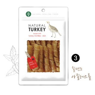 สินค้า Natural Core Turkey Tendon Roll ไก่งวงม้วน ช่วยบำรุงเหงือกเเละฟัน ผลิตจากเนื้อไก่งวง จากอเมริกา 100% นำเข้าจากเกาหลี🇰🇷