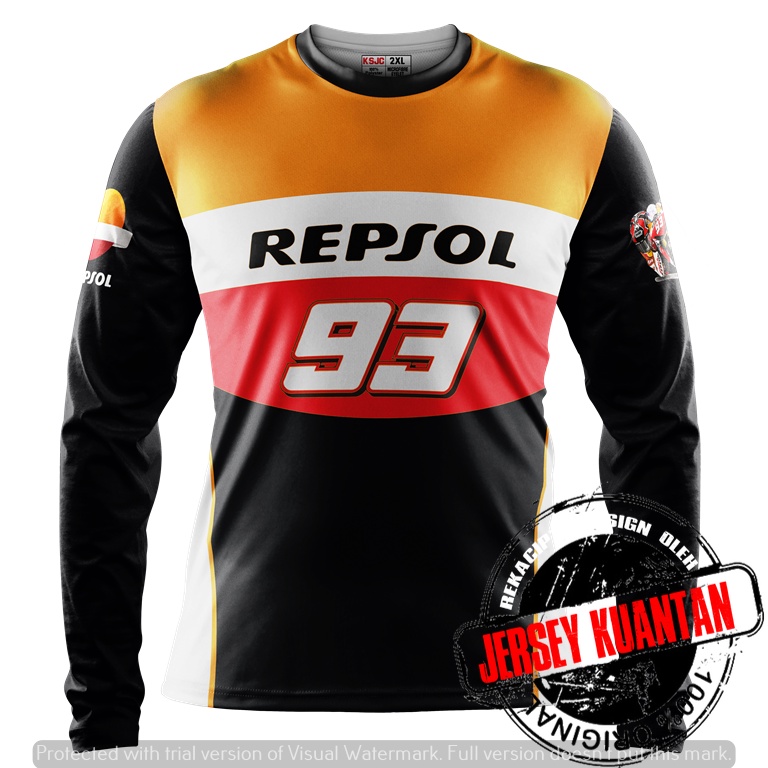 เสื้อยืด Baju Honda Repsol MM93 (แขนสั้น / แขนยาว) | Shopee Thailand