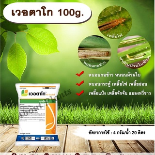 เวอตาโก 100g. คลอแรนทรานิลิโพล+ไทอะมีทอกแซม สารกำจัดแมลง เพลี้ย หนอน หนอนกอข้าว หนอนม้วนใบ เพลี้ยไฟ เพลี้ยอ่อน เพลี้ยแป้