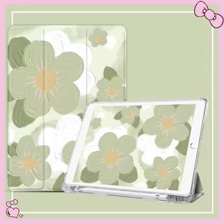 ภาพหน้าปกสินค้า【with pen tray】Flower เคสไอแพด เคสiPad  Gen9 10.2 gen9 7 2019 iPad gen8 เคสไอแพด gen5 Gen6 2019 Air3,10.5, mini6/4/5 Case ที่เกี่ยวข้อง