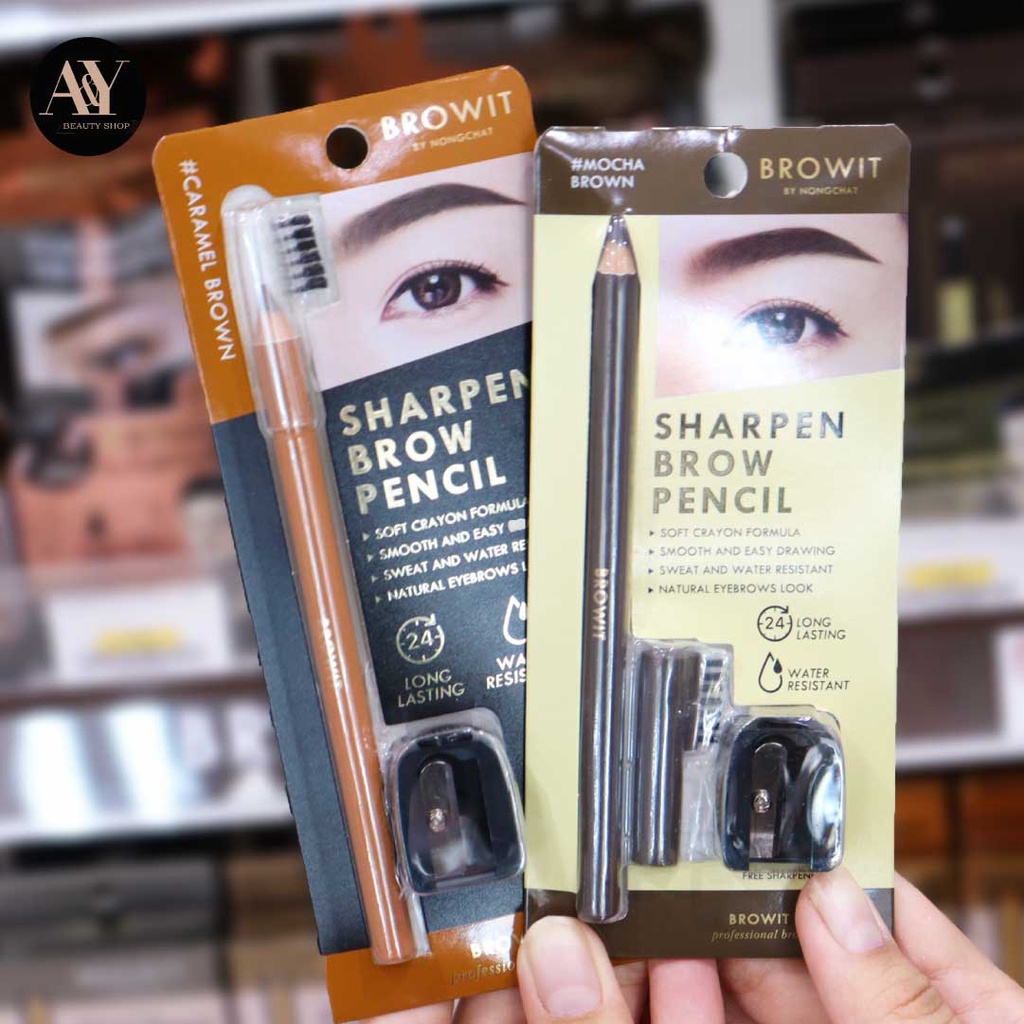 browit-sharpen-brow-pencil-ดินสอเขียนคิ้วชนิดเหลา-เนื้อเนียนละเอียด-เขียนง่าย-ช่วยเติมเต็มคิ้วให้สวยฟุ้งเป็