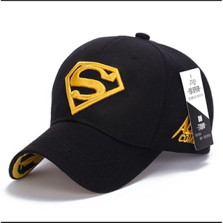 หมวกเบสบอล ปักลายสัญลักษณ์ซูเปอร์แมน แบบเรียบง่าย สไตล์สปอร์ต สําหรับผู้ชาย