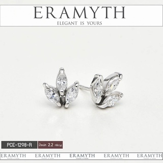 Eramyth Jewelry ต่างหูเงินแท้ 92.5% ดอกไม้ ฝังเพชรสวิสCZ  PCE-1298-R