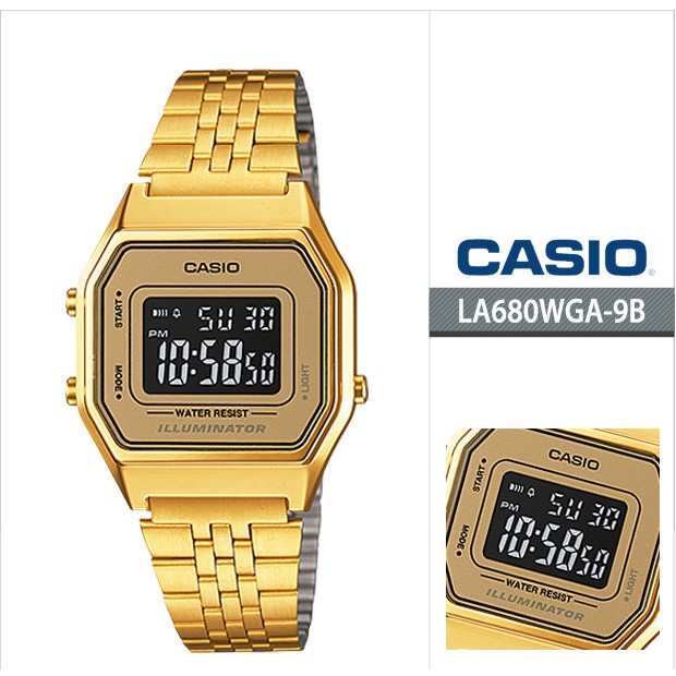 casio-ของแท้-la680wga-9bdf-สีทอง