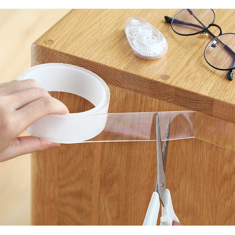 เทปกาวสองหน้านาโน-ติดแน่นหนึบสามารถล้างแล้วนำกลับมาใช้ได้-ล้างกาวเทป-multi-function-นาโน-magic-tape-gel-grip-tape