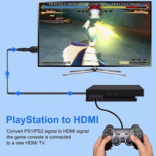 ภาพขนาดย่อของภาพหน้าปกสินค้า1080P PS2 HDMI Compatibale เสียงสนับสนุนสำหรับ PS 1/2จอแสดงผลโหมดสำหรับ HDTV PC full HD อะแดปเตอร์สายเคเบิล จากร้าน banny.it บน Shopee ภาพที่ 3