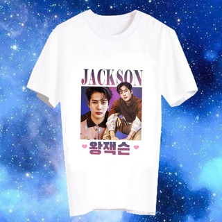 เสื้อยืดสีขาว สั่งทำ Fanmade แฟนเมด คำพูด แฟนคลับ JKSW7 แจ็คสัน หวัง Jackson Wang