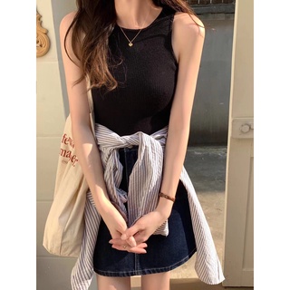 #28top86 เสื้อกล้ามผ้าถักไหมพรม