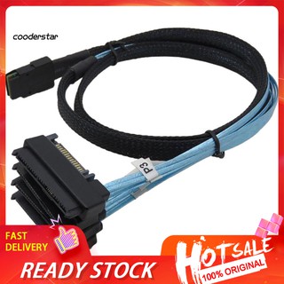 ✤WDP✤3ft 1m Mini SAS 36P SFF-8087 to 4 SFF-8482 Connectors with SATA Power Cable