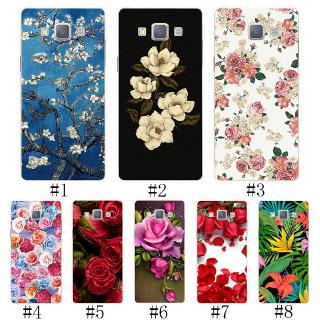 เคสโทรศัพท์ซิลิโคน พิมพ์ลายดอกไม้สวยงาม สําหรับ samsung a 3 a 5 a 7 2015