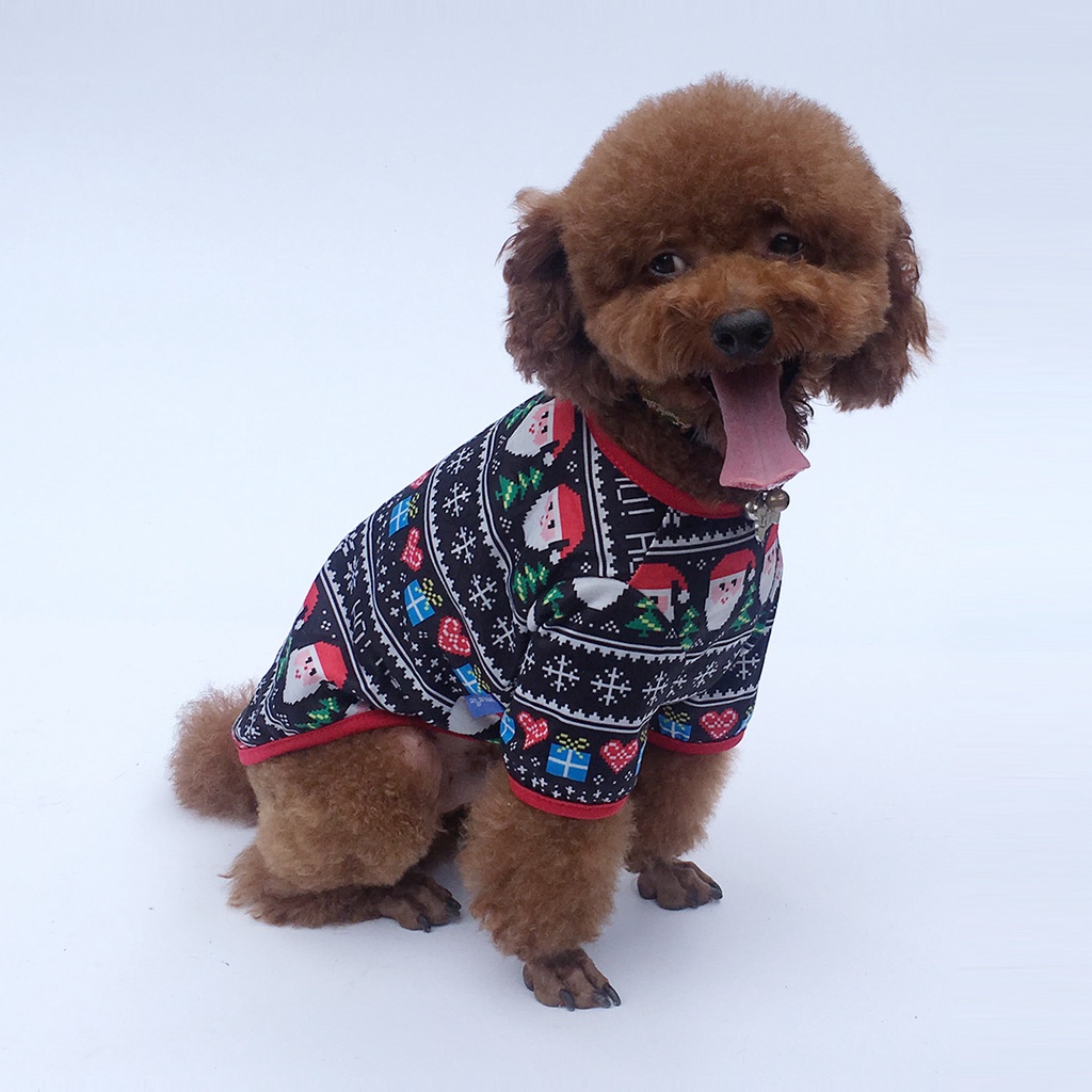 ภาพสินค้าเสื้อยืด ลายคริสต์มาส สำหรับสัตว์เลี้ยง สุนัข จากร้าน danaobd1.th บน Shopee ภาพที่ 6
