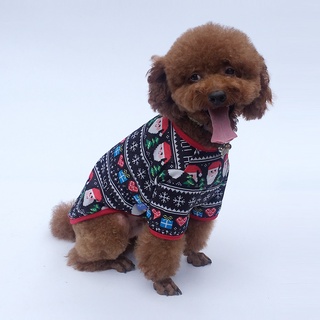 ภาพขนาดย่อของภาพหน้าปกสินค้าเสื้อยืด ลายคริสต์มาส สำหรับสัตว์เลี้ยง สุนัข จากร้าน danaobd1.th บน Shopee ภาพที่ 6