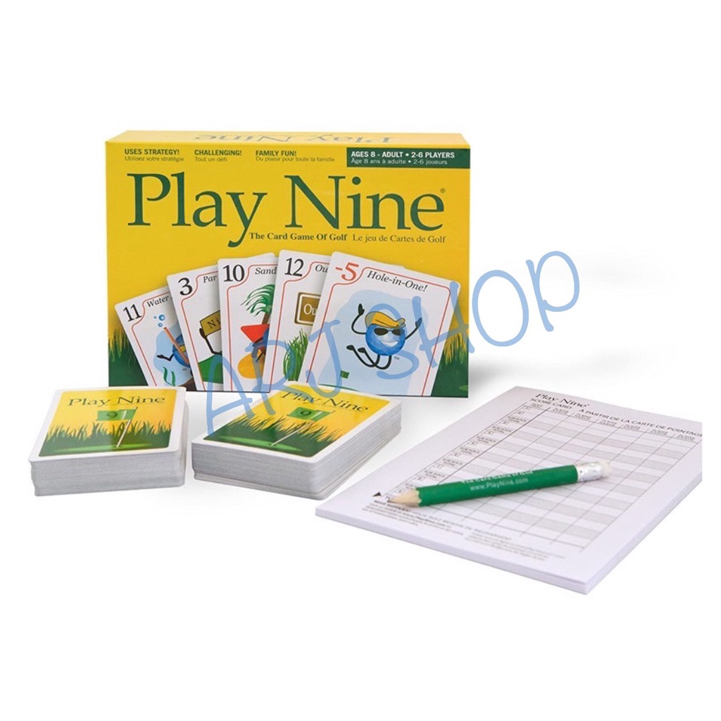 play-nine-the-card-game-of-golf-ภาษาอังกฤษ-board-game-บอร์ดเกม-การ์ดเกม-กอล์ฟ-เกมกอล์ฟ
