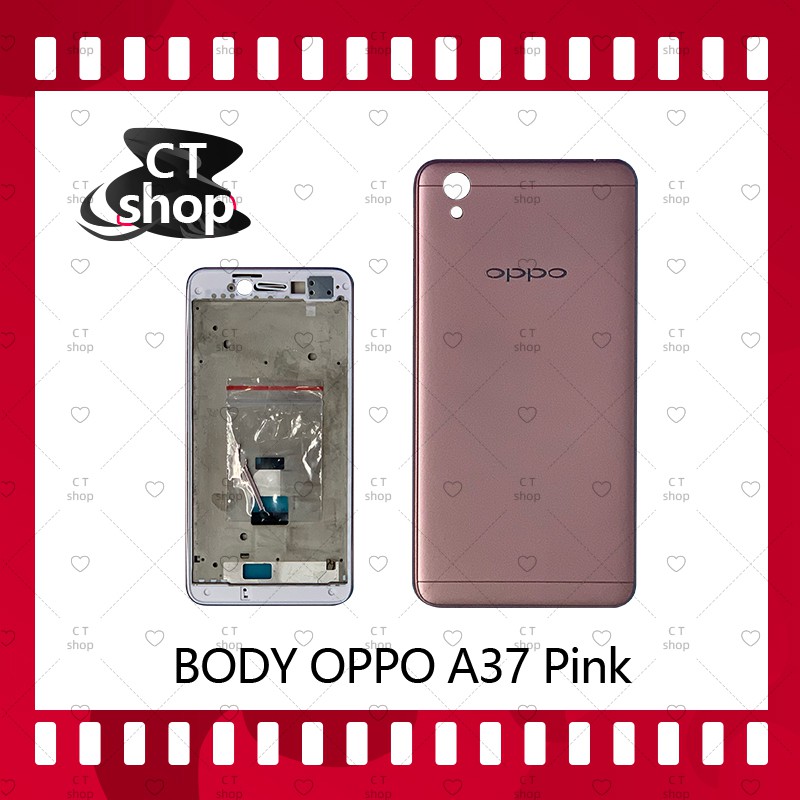 สำหรับ-oppo-a37-a37f-อะไหล่บอดี้-เคสกลางพร้อมฝาหลัง-body-อะไหล่มือถือ-คุณภาพดี-ct-shop