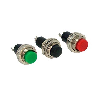 Push Button Switch Reset 10 mm 2 ขา 0.5A 250V สวิตซ์รีเซ็ต กดติดปล่อยดับ (น็อตด้านนอก)