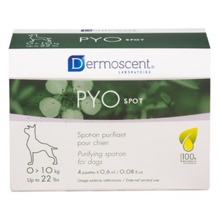 Dermoscent PYO Spot on for dog 0-10kg ยาหยอดหลังคอ บำรุงผิว สำหรับสุนัข 0-10kg บรรจุ 4 หลอด