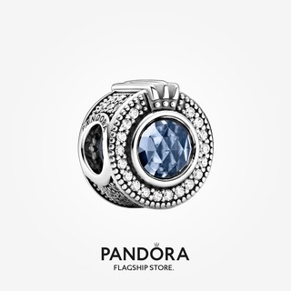 Pandora มงกุฎ สีฟ้า ของขวัญวันหยุด สําหรับผู้หญิง p804