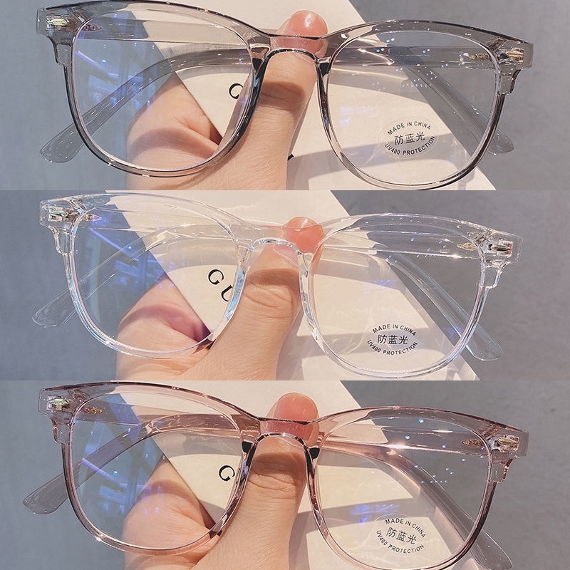 ภาพสินค้าแว่นกรองแสงป้องกันรังสีแว่นตาสายตาสั้น0-500กรอบเหลี่ยมจัดส่งในกทมมี4สี12แบบ จากร้าน th_558777241 บน Shopee ภาพที่ 4