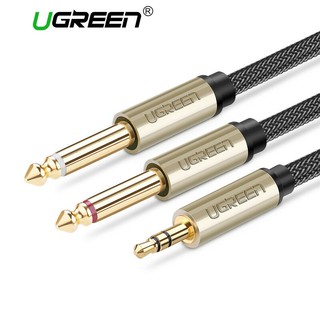 สินค้า Ugreen (AV126) Jack 3.5mm TSR to Dual 6.35mm TS Adapter Audio Cable(10613,10615,10618,10619)