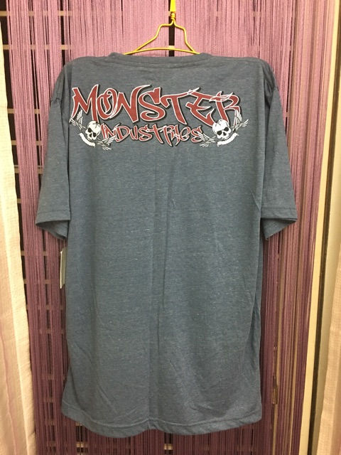 monsters-factory-t-shirt-tee-เสื้อยืดแนว-punk-rock-ลายกัปตันกะโหลก-sz-m