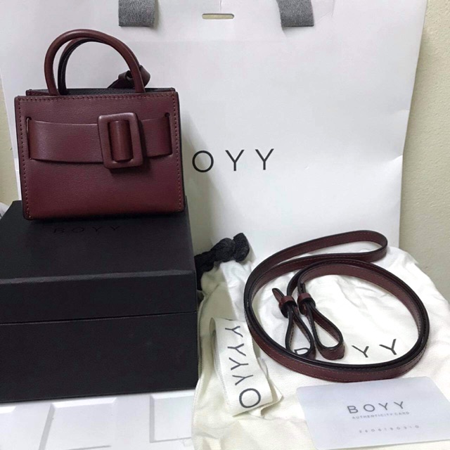 Boyy Bobby Charm With Strap in Russet