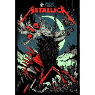 โปสเตอร์ Metallica เมทัลลิกา วงร็อก Rock Music Band Poster รูปภาพ ภาพถ่าย โปสเตอร์วงดนตรี ตกแต่งผนัง ตกแต่งบ้าน วงดนตรี