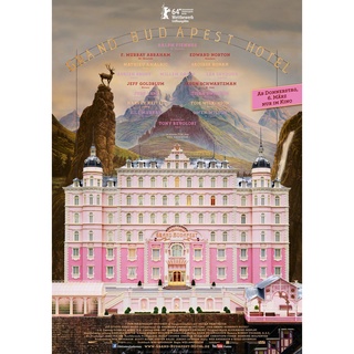 โปสเตอร์หนัง The Grand Budapest Hotel เดอะ แกรนด์บูดาเปสต์ โฮเทลภาพยนตร์ Movie Poster ภาพติดผนัง ตกแต่งบ้าน รูปติดห้อง